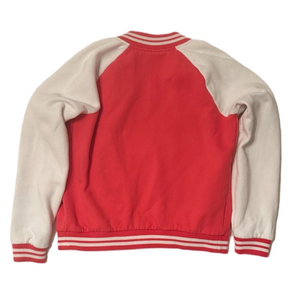 Victoria Secret PINK Pink And White Letterman Jacket Size Medium - Picture 16 of 16